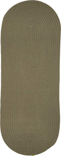 rhody solid poly s035 moss green rug