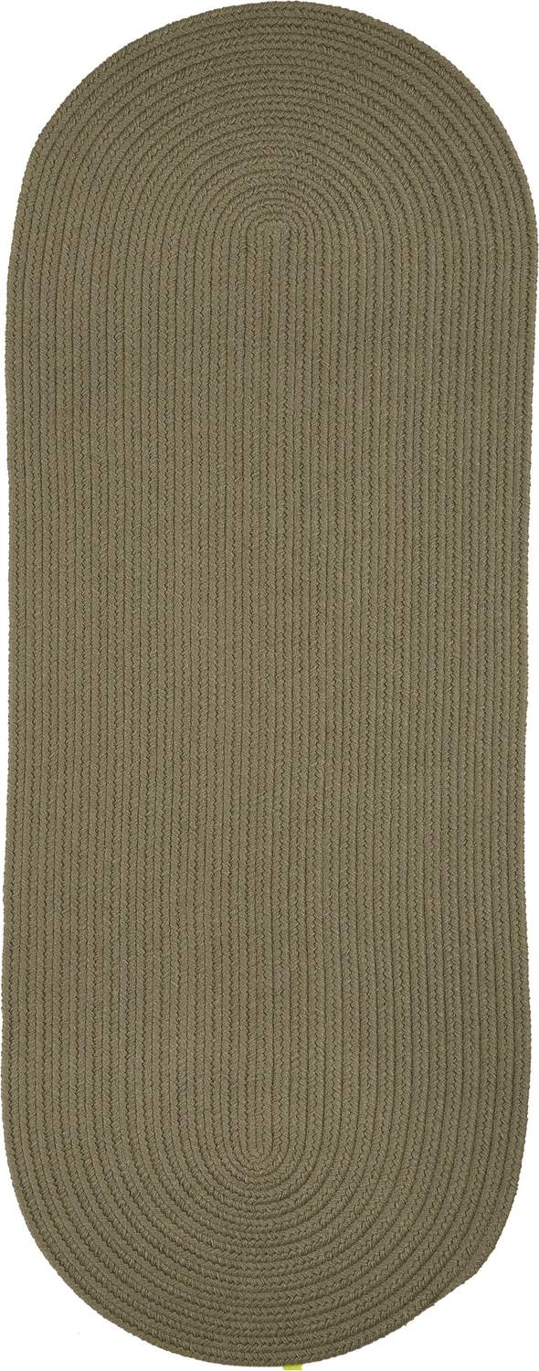 rhody solid poly s035 moss green rug