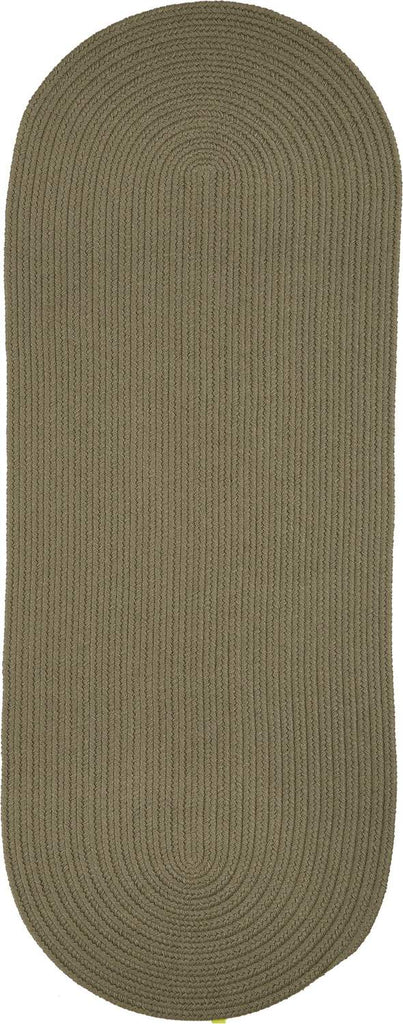 rhody solid poly s035 moss green rug