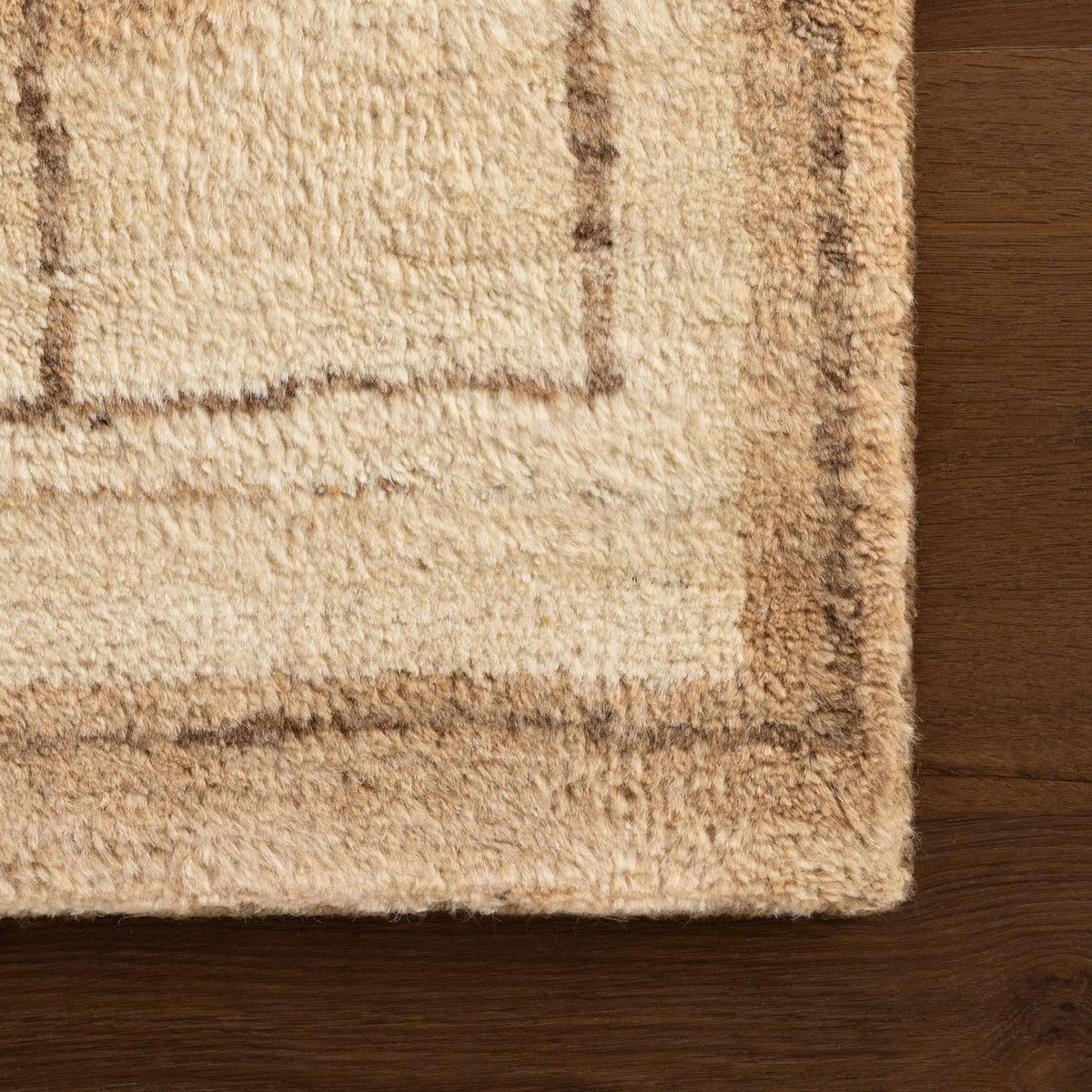 dash albert mela da2551 brown hand knotted wool rug