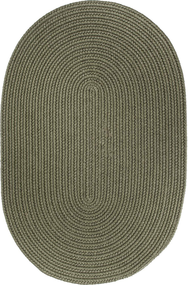 rhody solid wool s111 moss green rug