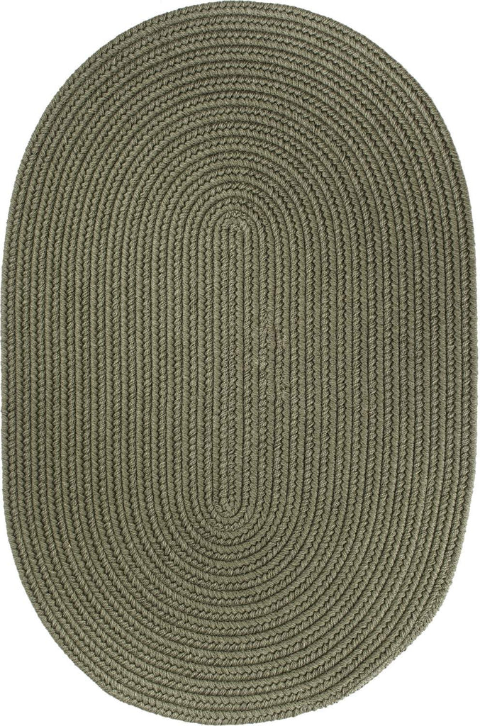 rhody solid wool s111 moss green rug