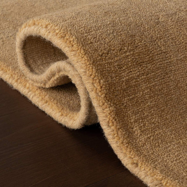 dash albert gania da2535 tan loom knotted wool rug