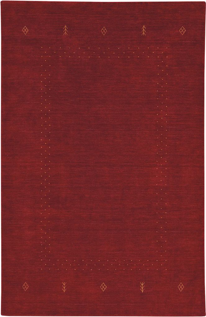 capel simply gabbeh 3495 red clay rug