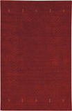 capel simply gabbeh 3495 red clay rug