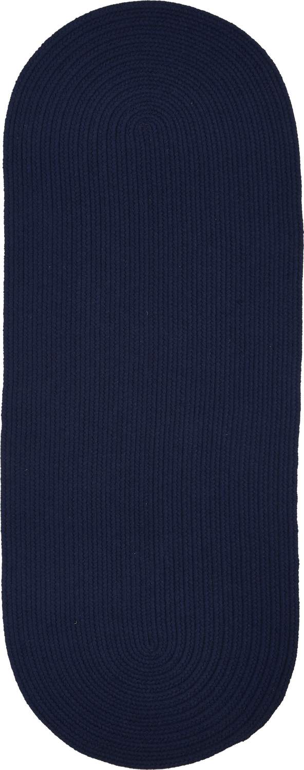 rhody solid wool s156 navy rug
