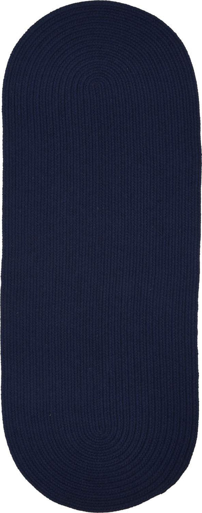 rhody solid wool s156 navy rug