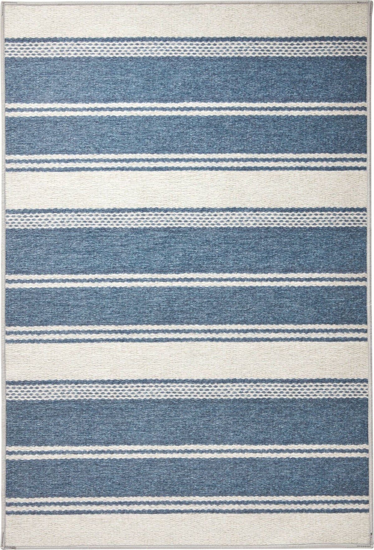 dash albert bowman stripe da2337 blue machine washable polyester rug