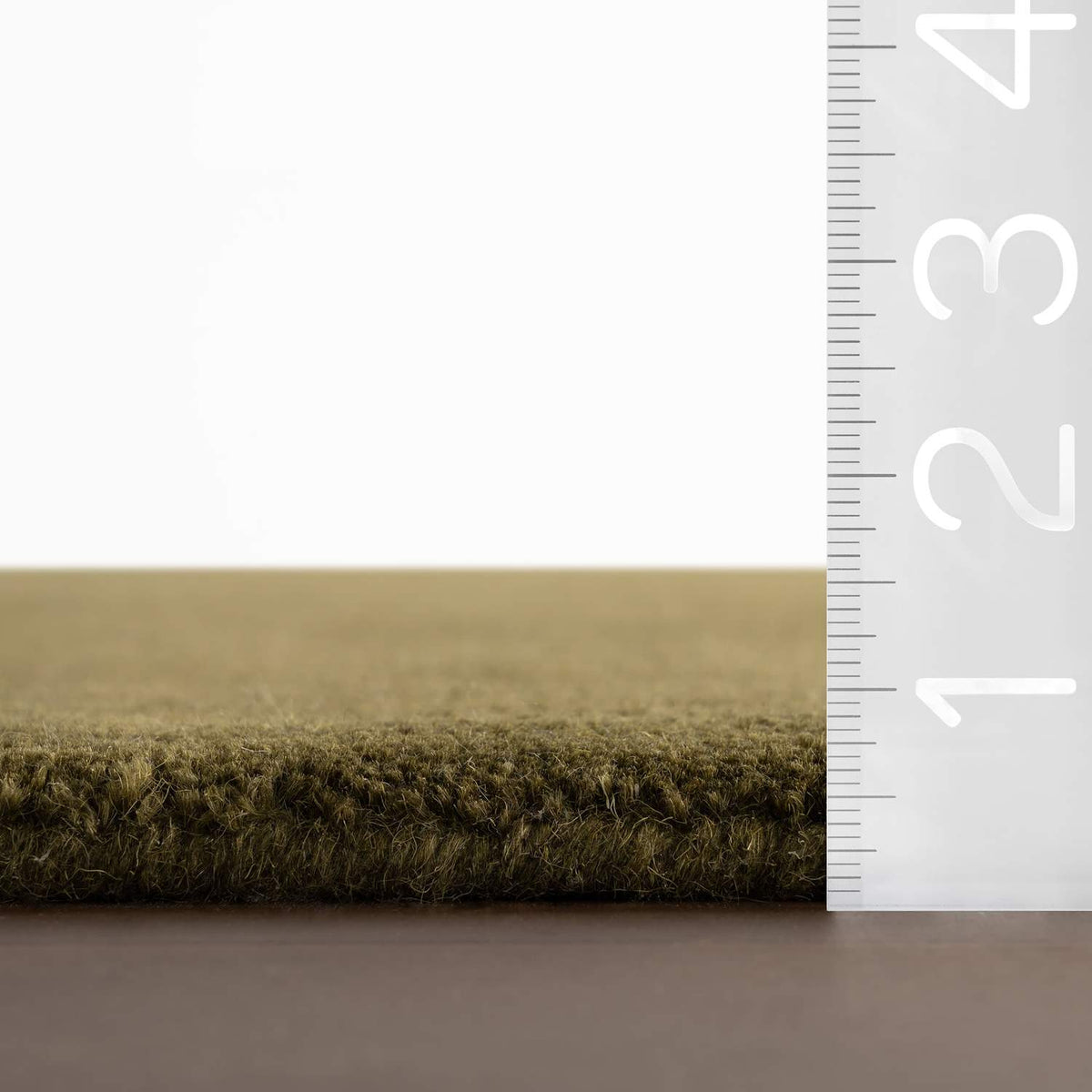 dash albert gania da2533 green loom knotted wool rug