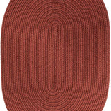 rhody solid poly s033 terra cotta rug
