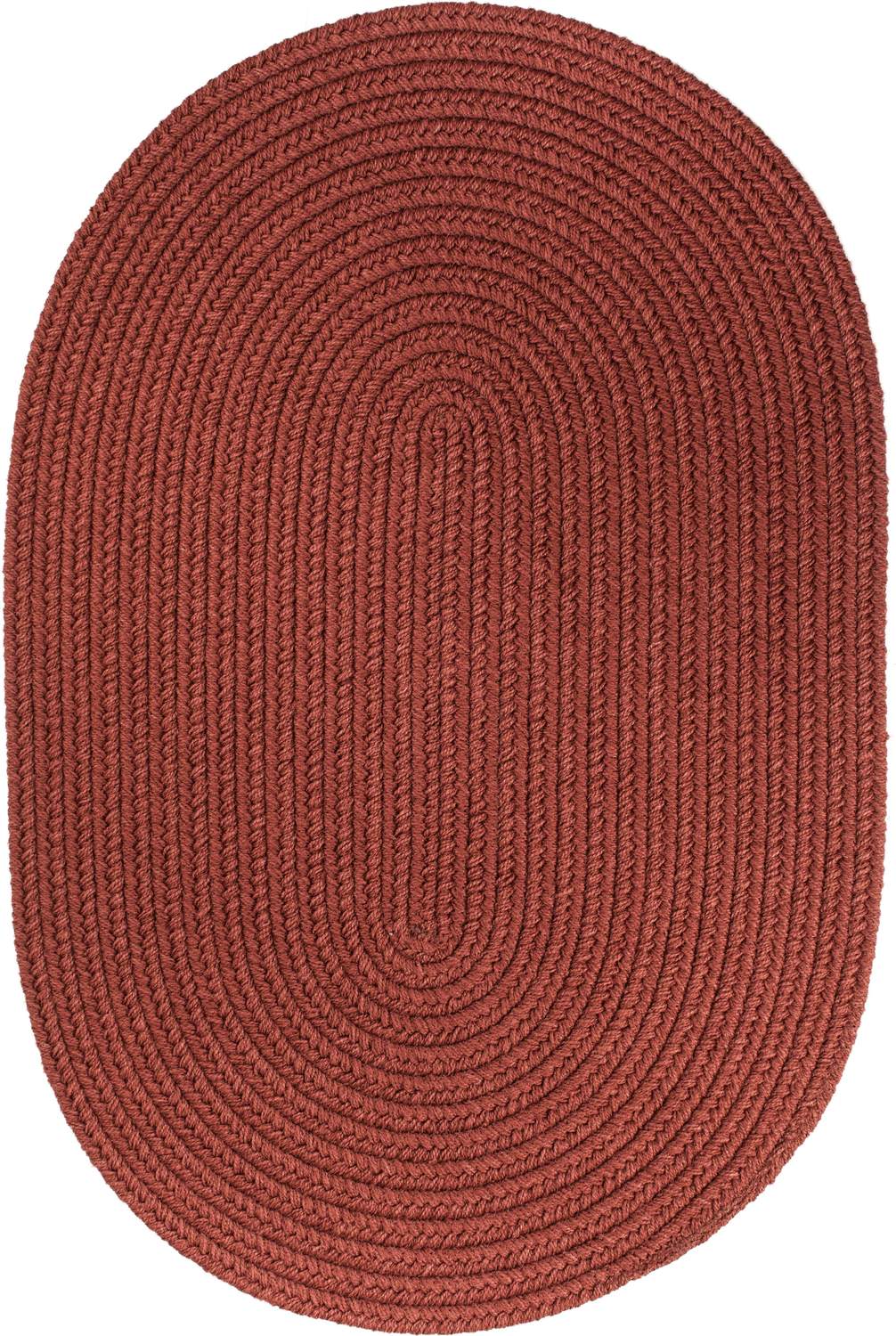 rhody solid poly s033 terra cotta rug