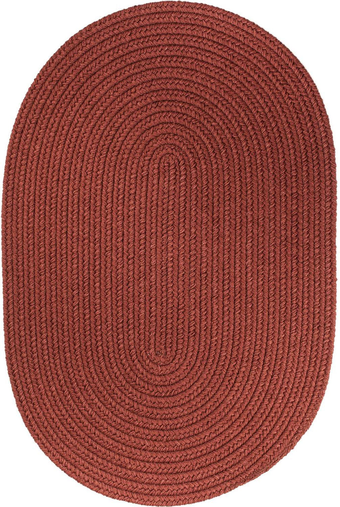 rhody solid poly s033 terra cotta rug