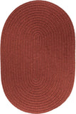 rhody solid poly s033 terra cotta rug