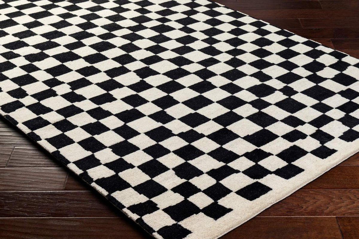 surya damier dmi 2301 ivory rug