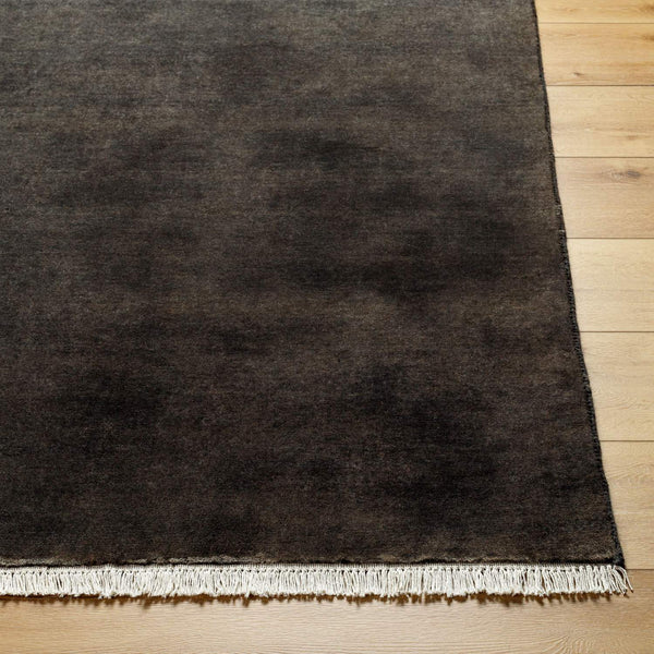 surya evergreen evg 2302 black rug