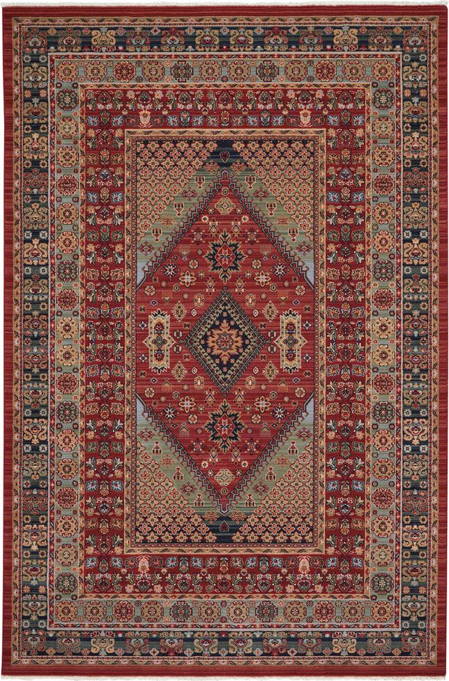 capel kindred heriz 3450 sienna green rug