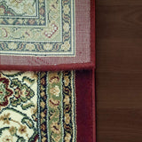dynamic rugs ancient garden 57119 1414 red rug