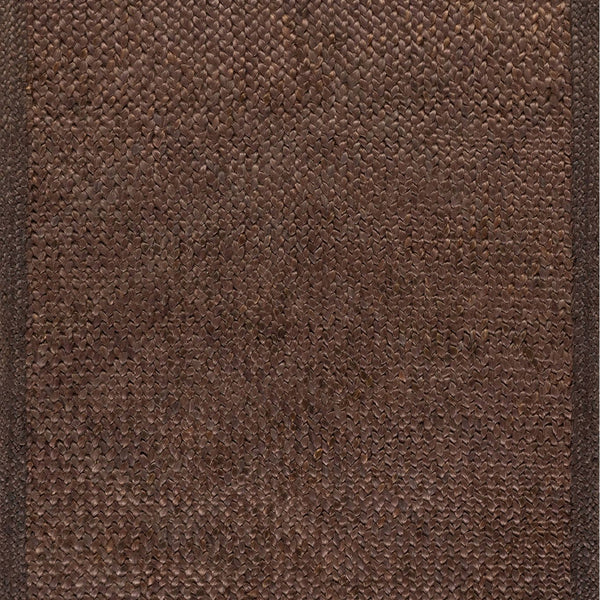 dash albert messi da2370 chocolate brown braided jute rug