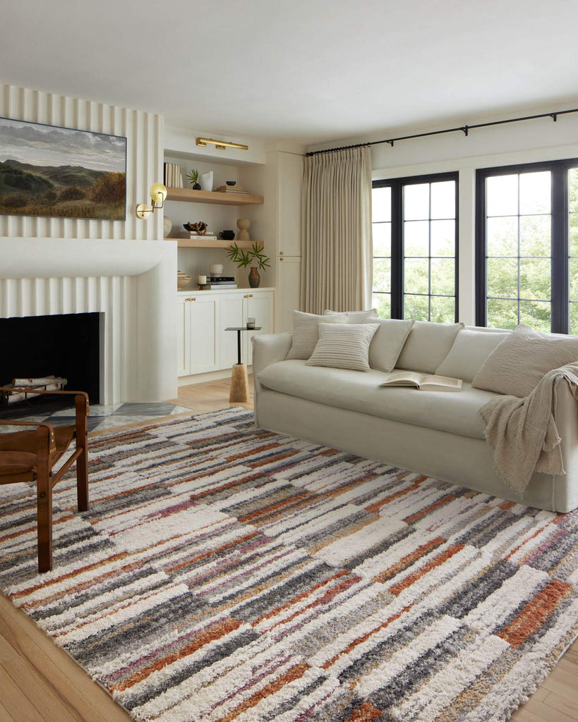 loloi rugs levitt shag lev 03 ivory sunset rug