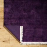 surya evergreen evg 2300 dark plum rug
