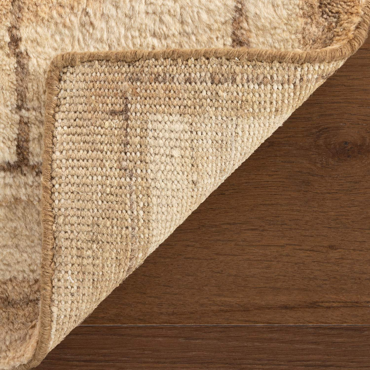 dash albert mela da2551 brown hand knotted wool rug