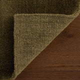 dash albert gania da2533 green loom knotted wool rug
