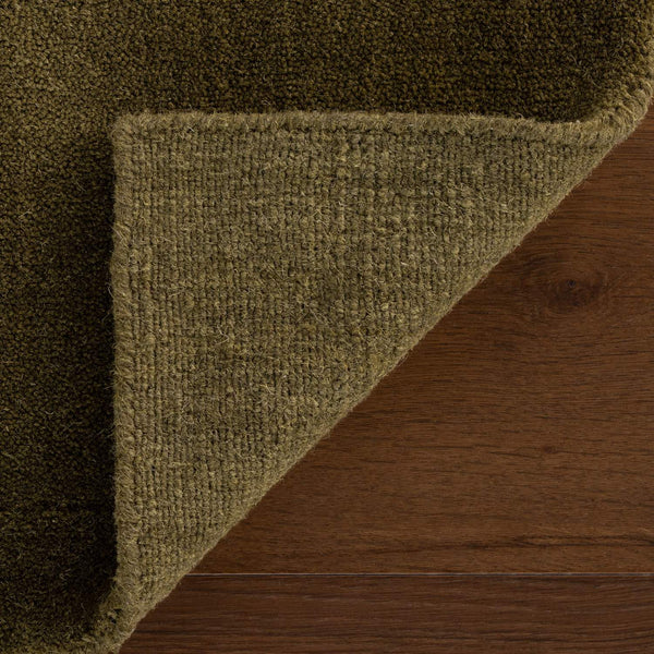 dash albert gania da2533 green loom knotted wool rug
