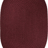rhody solid poly s022 burgundy rug