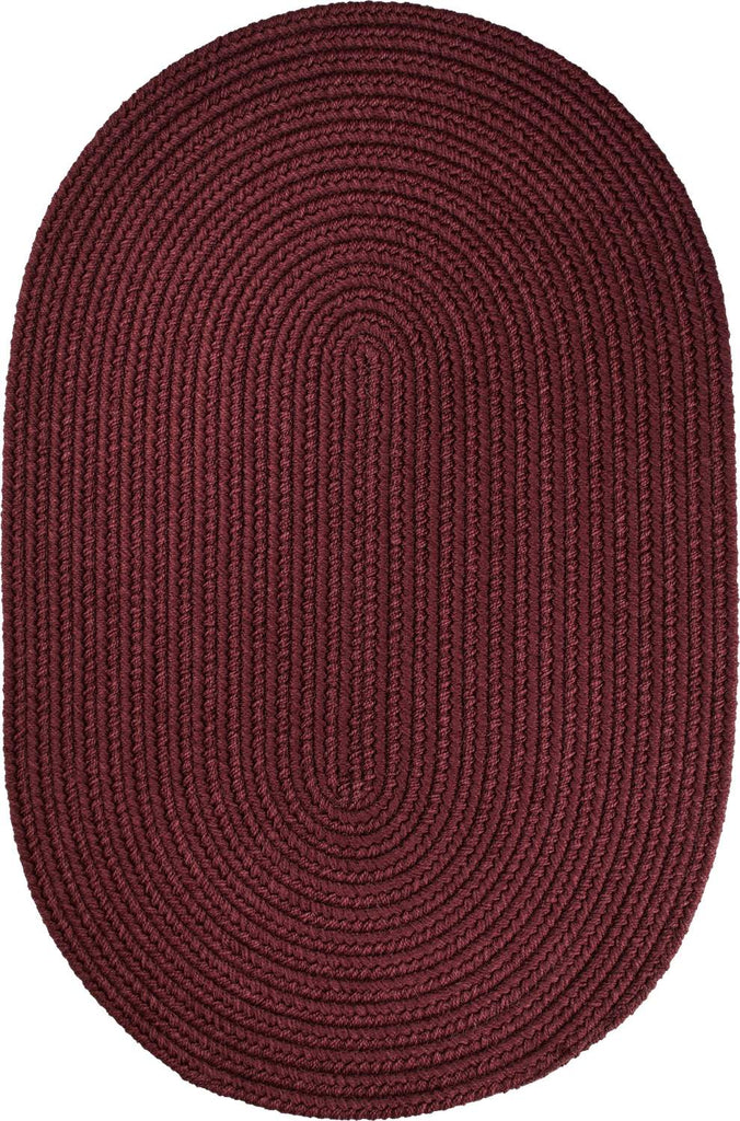 rhody solid poly s022 burgundy rug
