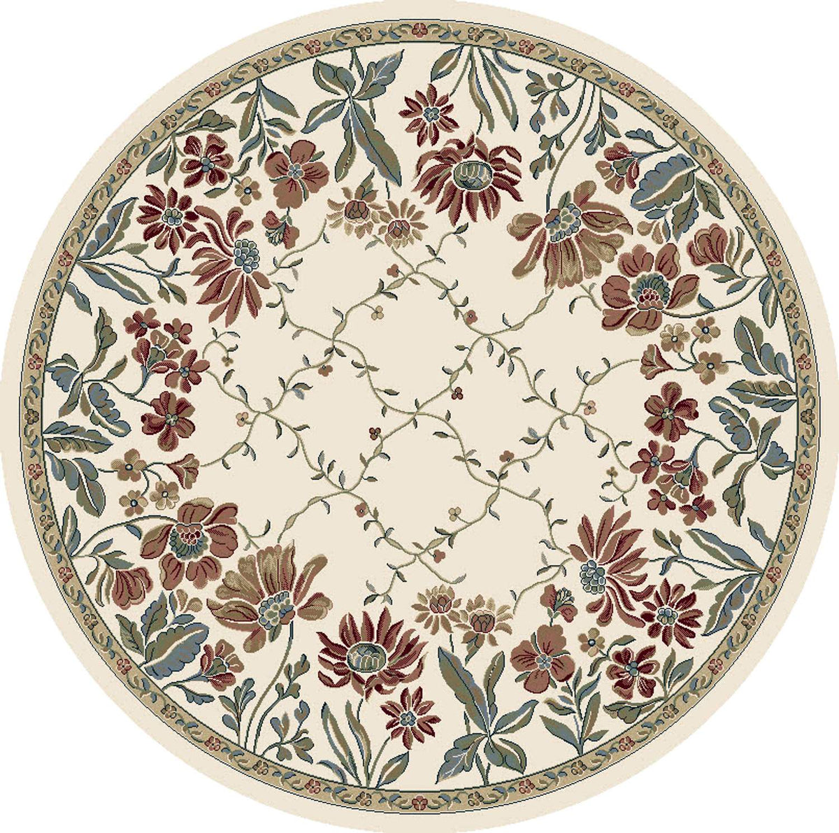 dynamic rugs ancient garden 57084 6464 ivory rug
