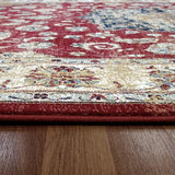 dynamic ancient garden 57559 1464 red rug
