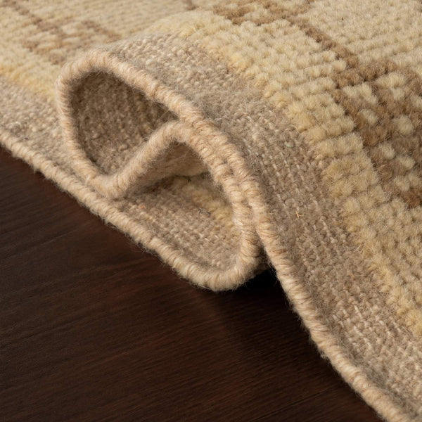 dash albert yaria da2541 beige hand knotted wool rug