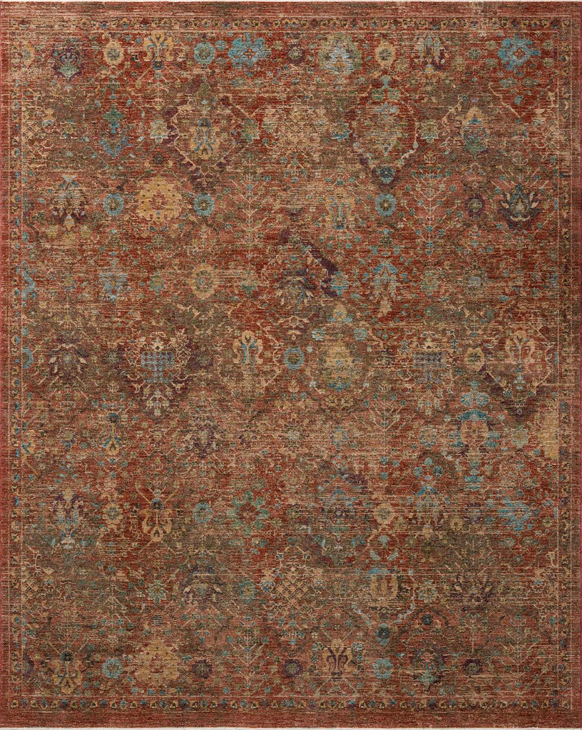 loloi winchester wnc 01 rust multi rug