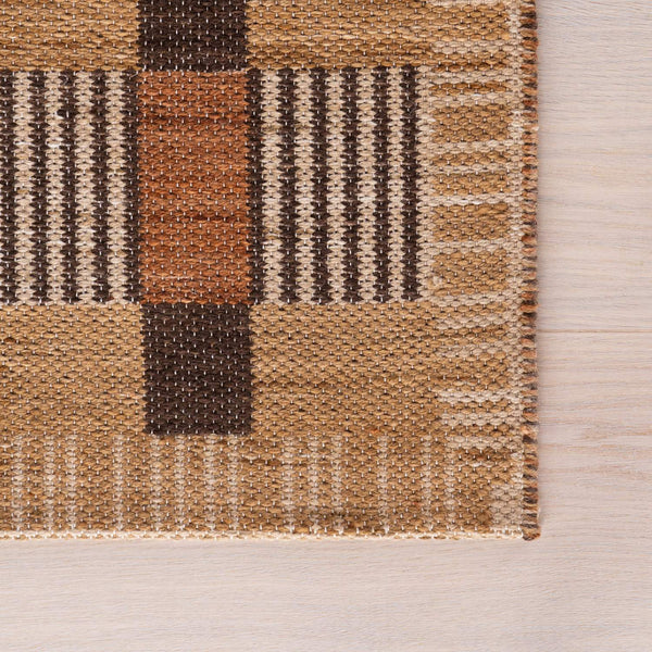 dash albert poppy da2740 golden brown woven flatwoven polyester rug