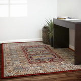 dynamic ancient garden 57147 1454 red rug