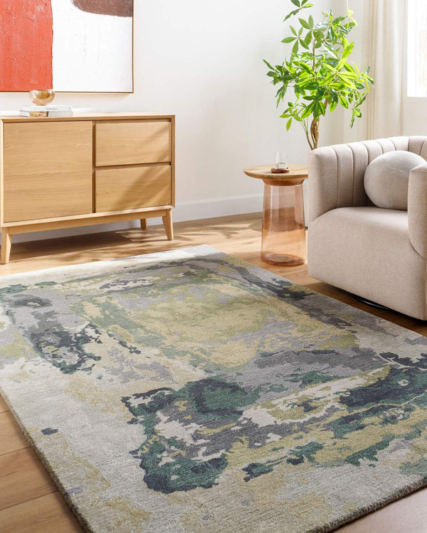 surya kavita kvt 2325 moss green rug