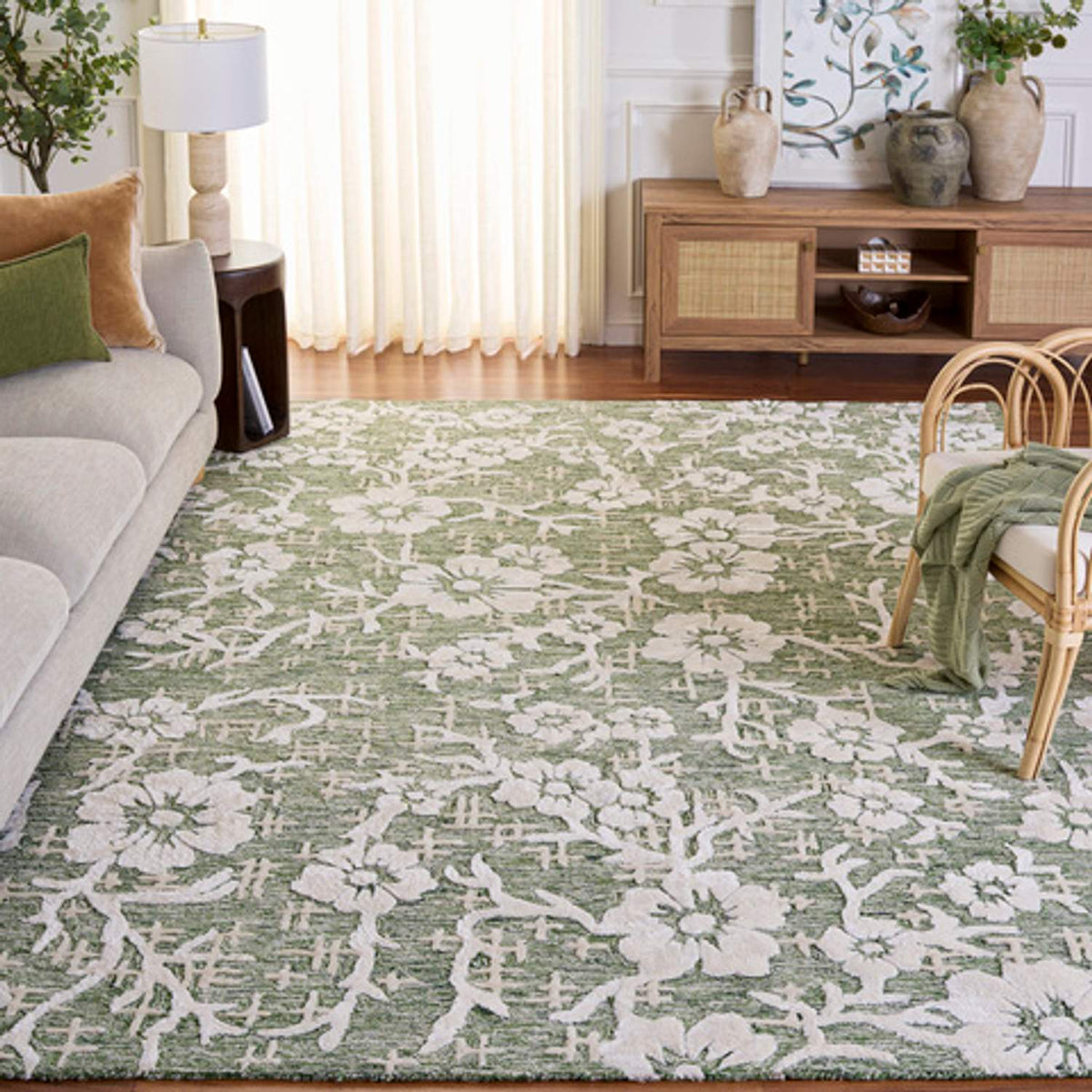 safavieh clearance glamour glm540y green rug