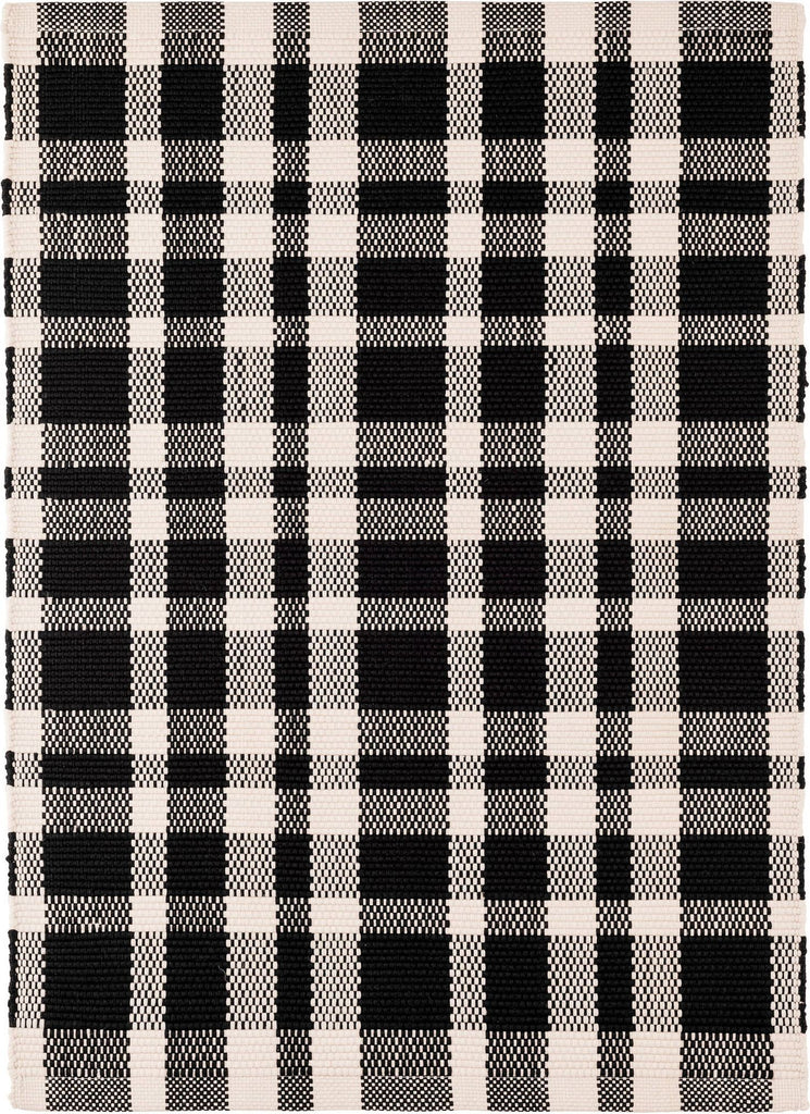 dash albert tattersall da982 black rug
