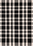 dash albert tattersall da982 black rug