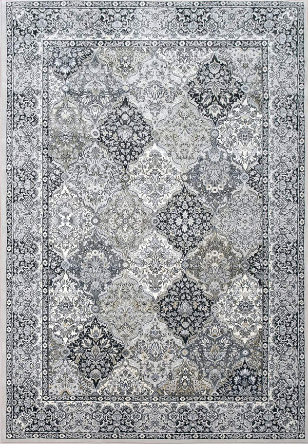 dynamic rugs ancient garden 57008 9696 silver rug