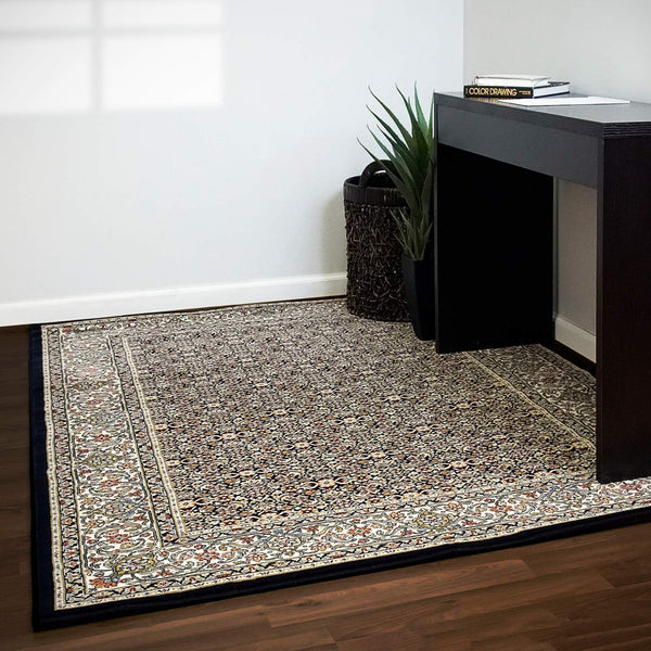 dynamic rugs ancient garden 57011 3464 navy rug