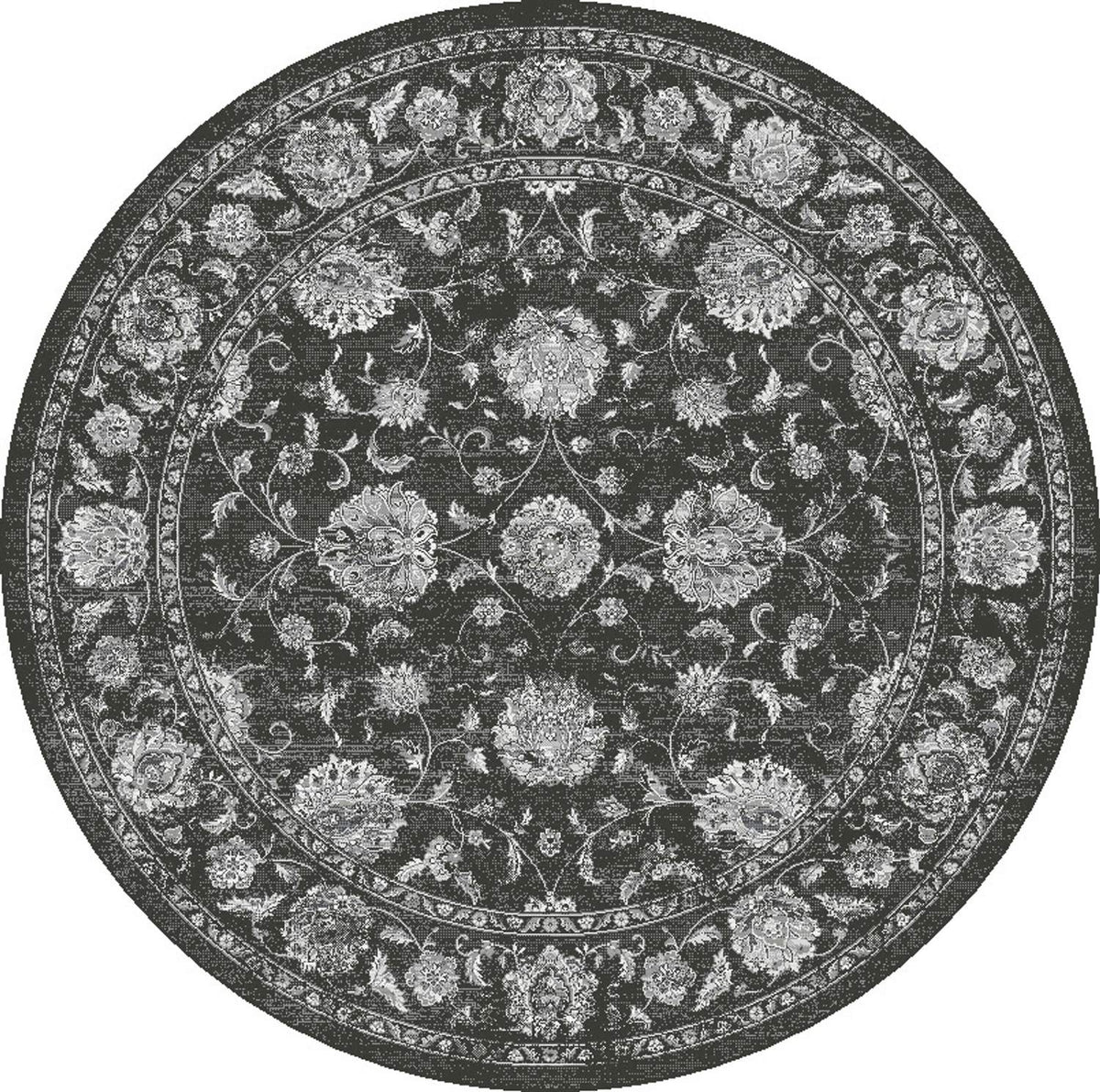 dynamic rugs ancient garden 57126 3636 charcoal rug