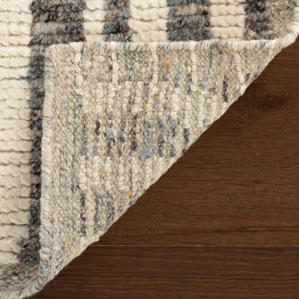 dash albert zarina da2546 dark grey hand knotted wool rug