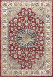 dynamic ancient garden 57559 1464 red rug