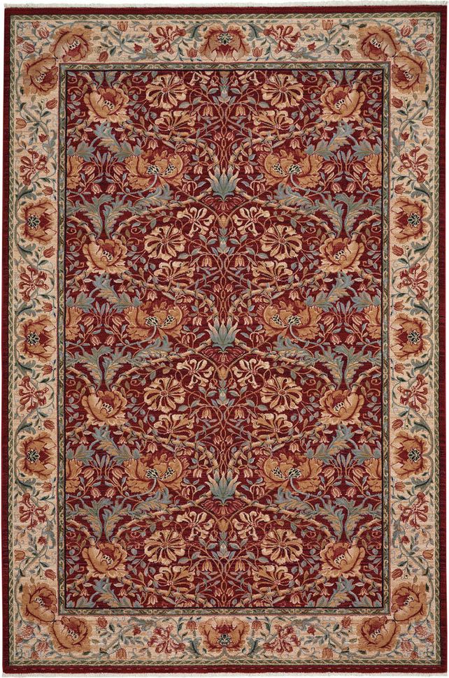 capel kindred nouveau 3451 cardinal cream rug