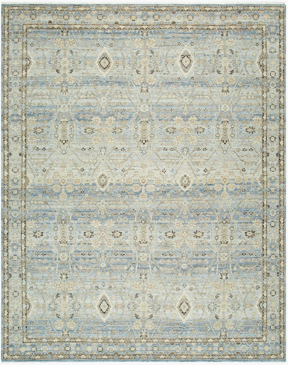 surya khorasan kho 2304 sky blue rug