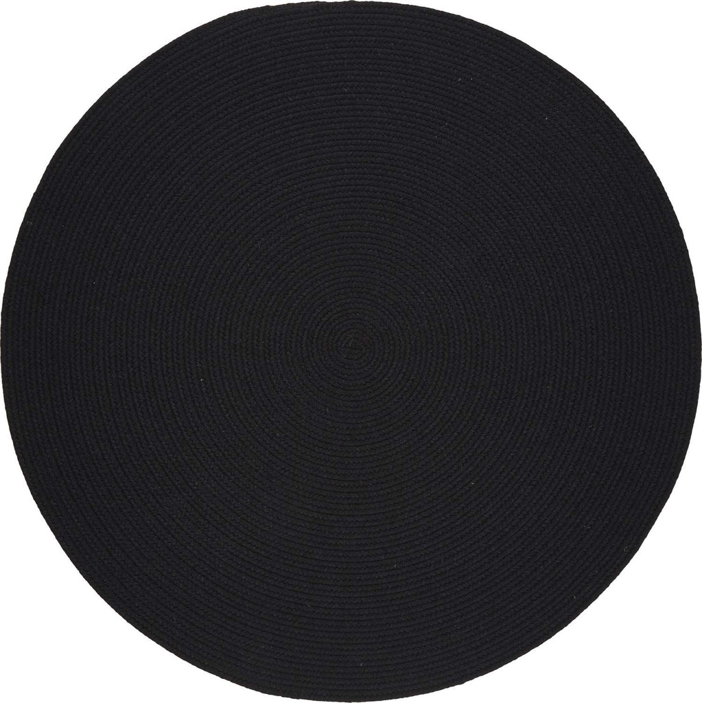 rhody solid wool s112 black rug