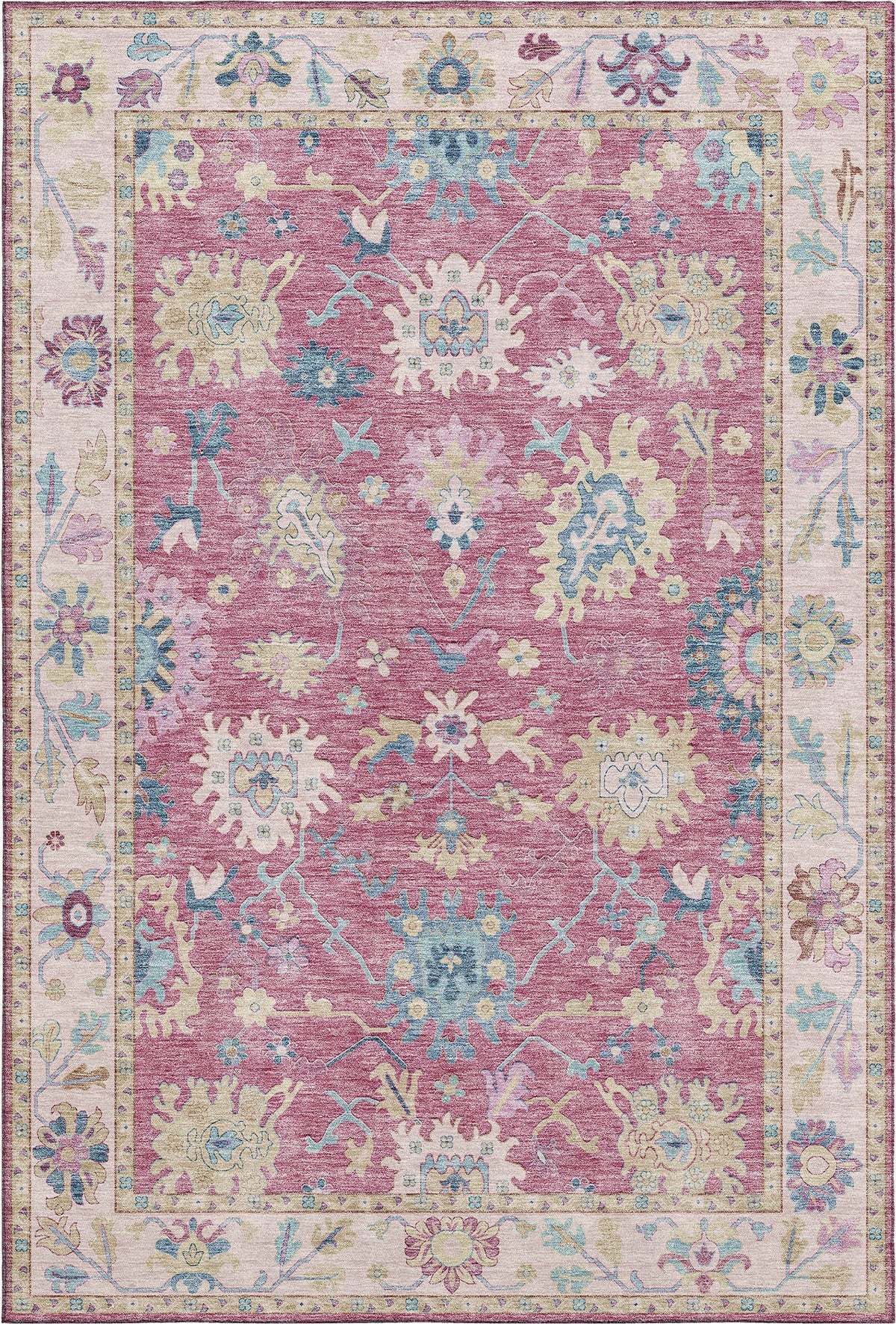 dalyn hatay hy7 pink rug