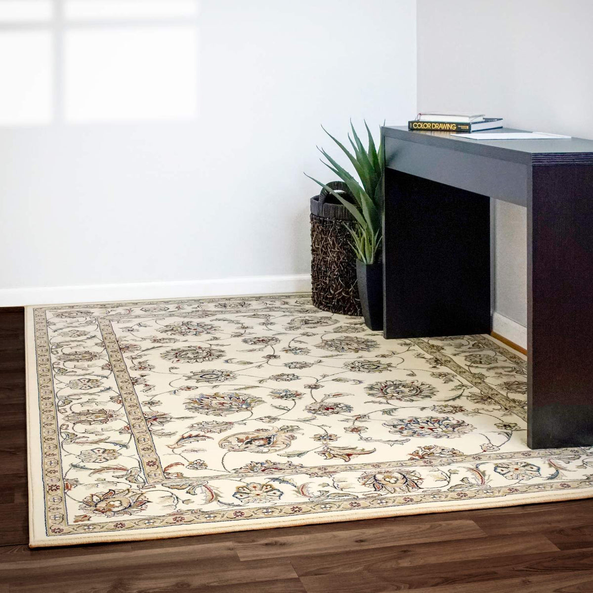 dynamic rugs ancient garden 57365 6464 ivory rug