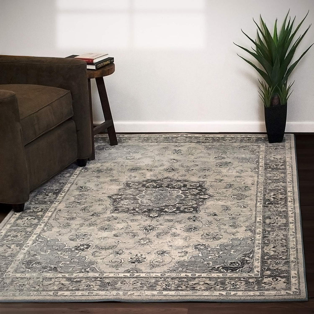 dynamic rugs ancient garden 57559 9656 silver rug